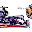 Toro Rosso STR13 - halo fin, first test © Giorgio Piola