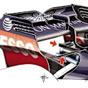 Red Bull's Monaco rear wing, featuring steeply angles endplates, monkey seat and T-wing. © Giorgio Piola