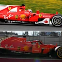 It might not be immediately obvious from this photo comparing this year's car to last year's model, but there's a 128mm difference in wheelbases. © Sutton Images