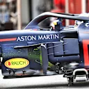 Red Bull used flo-vis paint on their barge boards during testing to try to get a better understanding of airflow. © Sutton Images