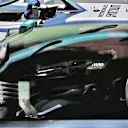 The new arrangement. Note the vertical series of slotted vanes, and the disconnection in the shoulder vanes