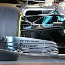 ... and last year's Mercedes W10, when the car first hit the track at its shakedown