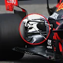 ... whereas on last year's car the lower wishbone was in front of the track rod, as you can see in this image