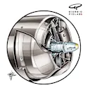 Fully enclosed ‘cake tin’ drum on the Mercedes front brake duct that is usually used, in contrast to the more open design used by Red Bull.  