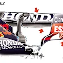 Red Bull ran Sergio Perez with a conventionally high-downforce wing, seeing as he didn't have grid penalties to take