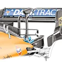 McLaren’s Sochi rear wing (above) contrasted with that which they ran at Monza (next image)