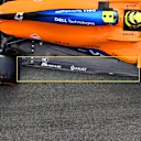 The MCL35M floor at Imola, without the Z-cutout...