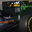 Sergio Perez (MEX) Force India VJM09 with aero paint on the rear wing at Formula One Testing, Day Two, Barcelona, Spain, Tuesday 23 February 2016. © Sutton Motorsport Images