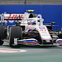 Haas' German driver Mick Schumacher drives during the Formula One Grand Prix of Turkey at the Intercity Istanbul Park in Istanbul on October 10, 2021. (Photo by ANDREJ ISAKOVIC / AFP) (Photo by ANDREJ ISAKOVIC/AFP via Getty Images)