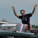 Sebastian Vettel (GER) Red Bull Racing on the drivers parade.
Formula One World Championship, Rd7, Canadian Grand Prix, Race Day, Montreal, Canada, Sunday 8 June 2014.