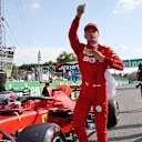 Charles Leclerc (MON) Ferrari SF90 celebrates his pole position in qualifying parc ferme.
07.09.2019. Formula 1 World Championship, Rd 14, Italian Grand Prix, Monza, Italy, Qualifying Day.
- www.xpbimages.com, EMail: requests@xpbimages.com - copy of publication required for printed pictures. Every used picture is fee-liable. © Copyright: Batchelor / XPB Images