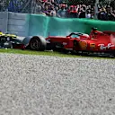 Sebastian Vettel (GER) Ferrari SF90 returns to the circuit after spinning during the race.
08.09.2019. Formula 1 World Championship, Rd 14, Italian Grand Prix, Monza, Italy, Race Day.
 - www.xpbimages.com, EMail: requests@xpbimages.com - copy of publication required for printed pictures. Every used picture is fee-liable. © Copyright: Bearne / XPB Images