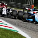 Robert Kubica (POL) Williams Racing FW42 and Kimi Raikkonen (FIN) Alfa Romeo Racing C38 battle for position.
08.09.2019. Formula 1 World Championship, Rd 14, Italian Grand Prix, Monza, Italy, Race Day.
 - www.xpbimages.com, EMail: requests@xpbimages.com - copy of publication required for printed pictures. Every used picture is fee-liable. © Copyright: Bearne / XPB Images