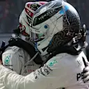 Lewis Hamilton (GBR) Mercedes AMG F1 W10 and Valtteri Bottas (FIN) Mercedes AMG F1 W10.
08.09.2019. Formula 1 World Championship, Rd 14, Italian Grand Prix, Monza, Italy, Race Day.
- www.xpbimages.com, EMail: requests@xpbimages.com - copy of publication required for printed pictures. Every used picture is fee-liable. © Copyright: Batchelor / XPB Images