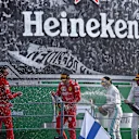 Charles Leclerc (FRA), Scuderia Ferrari , Lewis Hamilton (GBR), Mercedes AMG F1  and Valtteri Bottas (FIN), Mercedes AMG F1 
08.09.2019. Formula 1 World Championship, Rd 14, Italian Grand Prix, Monza, Italy, Race Day.
- www.xpbimages.com, EMail: requests@xpbimages.com - copy of publication required for printed pictures. Every used picture is fee-liable. © Copyright: Charniaux / XPB Images