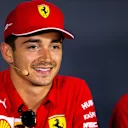 Charles Leclerc (MON) Ferrari in the FIA Press Conference.
05.09.2019. Formula 1 World Championship, Rd 14, Italian Grand Prix, Monza, Italy, Preparation Day.
 - www.xpbimages.com, EMail: requests@xpbimages.com - copy of publication required for printed pictures. Every used picture is fee-liable. © Copyright: Filipe / XPB Images
