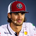 Antonio Giovinazzi (ITA) Alfa Romeo Racing in the FIA Press Conference.
05.09.2019. Formula 1 World Championship, Rd 14, Italian Grand Prix, Monza, Italy, Preparation Day.
 - www.xpbimages.com, EMail: requests@xpbimages.com - copy of publication required for printed pictures. Every used picture is fee-liable. © Copyright: Filipe / XPB Images