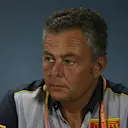 Mario Isola (ITA) Pirelli Racing Manager, Press conference.
27.09.2019. Formula 1 World Championship, Rd 16, Russian Grand Prix, Sochi Autodrom, Sochi, Russia, Practice Day.
- www.xpbimages.com, EMail: requests@xpbimages.com - copy of publication required for printed pictures. Every used picture is fee-liable. Â© Copyright: Batchelor / XPB Images