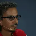 Laurent Mekies (FRA) Ferrari Sporting Director, Press conference.
27.09.2019. Formula 1 World Championship, Rd 16, Russian Grand Prix, Sochi Autodrom, Sochi, Russia, Practice Day.
- www.xpbimages.com, EMail: requests@xpbimages.com - copy of publication required for printed pictures. Every used picture is fee-liable. © Copyright: Batchelor / XPB Images