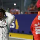 Lewis Hamilton (GBR) Mercedes AMG F1 W10 and Charles Leclerc (MON) Ferrari SF90.
21.09.2019. Formula 1 World Championship, Rd 15, Singapore Grand Prix, Marina Bay Street Circuit, Singapore, Qualifying Day.
- www.xpbimages.com, EMail: requests@xpbimages.com - copy of publication required for printed pictures. Every used picture is fee-liable. © Copyright: Batchelor / XPB Images