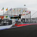 Track view. Formula One World Championship, Rd16, Russian Grand Prix, Preparations, Sochi Autodrom, Sochi, Krasnodar Krai, Russia, Wedensday, 8 October 2014 © Sutton Images. No reproduction without permission