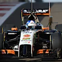 Jolyon Palmer (GBR) Force India VJM07 with aero sensor.
Formula One Testing, Yas Marina Circuit, Abu Dhabi, UAE, Tuesday 25 November 2014.
