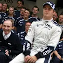 Frank Williams (GBR) Williams Team Owner and Nico Rosberg (GER) Williams.
Formula One World Championship, Rd16, Chinese Grand Prix, Race Day, Shanghai International Circuit, Shanghai, China, Sunday 7 October 2007.
