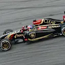 Romain Grosjean (FRA) Lotus E22.
Formula One World Championship, Rd2, Malaysian Grand Prix, Practice, Sepang, Malaysia, Friday 28 March 2014.
