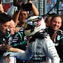 Race winner Lewis Hamilton (GBR) Mercedes AMG F1 celebrates in parc ferme at Formula One World Championship, Rd1, Australian Grand Prix, Race, Albert Park, Melbourne, Australia, Sunday 15 March 2015. © Sutton Motorsport Images