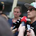Nico Hulkenberg (GER) Force India F1 talks with the media at Formula One World Championship, Rd2, Malaysian Grand Prix, Preparations, Sepang, Malaysia, Thursday 26 March 2015. © Sutton Motorsport Images