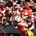Sebastian Vettel (GER) Ferrari celebrates victory in Parc Ferme at Formula One World Championship, Rd2, Malaysian Grand Prix, Race, Sepang, Malaysia, Sunday 29 March 2015. © Sutton Motorsport Images