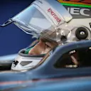 Sergio Perez (MEX) Force India VJM08 on the grid at Formula One World Championship, Rd4, Bahrain Grand Prix Race, Bahrain International Circuit, Sakhir, Bahrain, Sunday 19  April 2015. © Sutton Motorsport Images