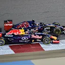 Max Verstappen (NDL) Scuderia Toro Rosso STR10 and Daniil Kvyat (RUS) Red Bull Racing RB11 at Formula One World Championship, Rd4, Bahrain Grand Prix Race, Bahrain International Circuit, Sakhir, Bahrain, Sunday 19  April 2015. © Sutton Motorsport Images