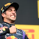 Daniel Ricciardo celebrates vistory in Hungary © Sutton Motorsport Images