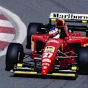 Jean Alesi (Ferrari 412T2) 1st position, for his maiden Grand Prix win. 1995 Canadian Grand Prix. Montreal, Quebec, Canada. 9-11 June 1995. © LAT Photographic
