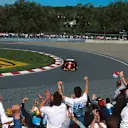 The fans cheer Alesi on the way to his first win.
Canadian Grand Prix, Montreal, 11th June 1995 © Sutton Motorsport Images