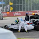Felipe Massa (BRA) Williams FW36 crashes.
Formula One World Championship, Rd7, Canadian Grand Prix, Race Day, Montreal, Canada, Sunday 8 June 2014.
 © Sutton Motorsport Images