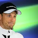 Jenson Button (GBR) McLaren in the Press Conference at Formula One World Championship, Rd3, Chinese Grand Prix, Preparations, Shanghai, China, Thursday 9 April 2015. © Sutton Motorsport Images