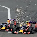 Daniel Ricciardo (AUS) Red Bull Racing RB11 and Daniil Kvyat (RUS) Red Bull Racing RB11 at Formula One World Championship, Rd3, Chinese Grand Prix, Race, Shanghai, China, Sunday 12 April 2015. © Sutton Motorsport Images