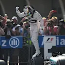 Lewis Hamilton (GBR) Mercedes AMG F1 celebrates in Parc Ferme at Formula One World Championship, Rd3, Chinese Grand Prix, Race, Shanghai, China, Sunday 12 April 2015. © Sutton Motorsport Images