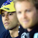 Felipe Nasr (BRA) Sauber in the press conference at Formula One World Championship, Rd5, Spanish Grand Prix Preparations, Barcelona, Spain, Thursday 7 May 2015. © Sutton Motorsport Images