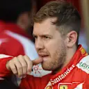 Sebastian Vettel (GER) Ferrari at Formula One World Championship, Rd1, Australian Grand Prix, Preparations, Albert Park, Melbourne, Australia, Thursday 12 March 2015. © Sutton Motorsport Images