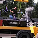 The remains of Mika Salo (FIN) Arrows
Formula One World Championship, Rd 13, Belgian Grand Prix, Spa Francorchamps, Belgium, 30 August 1998 © ©Sutton Motorsport Images