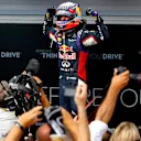 Race winner Daniel Ricciardo (AUS) Red Bull Racing celebrates in parc ferme.
Formula One World Championship, Rd11, Hungarian Grand Prix, Race Day, Hungaroring, Hungary. Sunday 27 July 2014.

BEST IMAGE © Sutton Motorsport Images