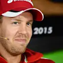 Sebastian Vettel (GER) Ferrari in the Press Conference at Formula One World Championship, Rd12, Italian Grand Prix, Preparations, Monza, Italy, Thursday 3 September 2015. © Sutton Motorsport Images