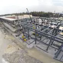 The pit building under construction at the Autodromo Hermanos Rodriguez © Tilke GmbH & Co. KG