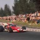 1970 Mexican Grand Prix. Mexico City, Mexico. 23-25 October 1970.
Jacky Ickx (Ferrari 312B) 1st position followed by Jackie Stewart (Tyrrell 001 Ford). World Copyright - LAT Photographic