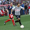 Tom Kristensen (DEN) and Felipe Massa (BRA) Williams at World Stars Football Match, Stade Luis II, Monaco, Tuesday 19 May 2015. © Sutton Motorsport Images