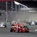 Felipe Massa (BRA) Ferrari F2008 leads at the start of the race.
Formula One World Championship, Rd 15, Singapore Grand Prix, Race, Singapore, Sunday 28 September 2008.

BEST IMAGE © Sutton Motorsport Images