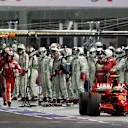 Felipe Massa (BRA) Ferrari F2008 at the end of the pitlane after a fuel rig problem.
Formula One World Championship, Rd 15, Singapore Grand Prix, Race, Marina Bay Street Circuit, Singapore, Sunday 28 September 2008.

BEST IMAGE © © Sutton Motorsport Images